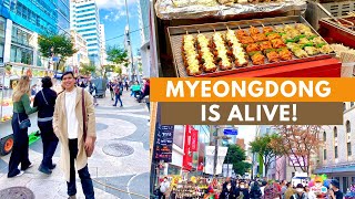 A DAY IN SEOUL KOREA TRAVEL VLOG  MYEONGDONG TODAY FIRST IMPRESSIONS [upl. by Ridglee200]