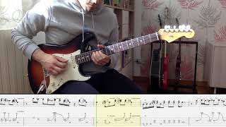 Eric Clapton Cocaine  Guitar Solo with Tabs [upl. by Nawek112]