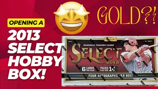 Opening 2013 Panini Select Baseball We hit Gold [upl. by Enicul]