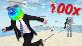 Can You Beat Minecraft At 100x Speed [upl. by Celie561]