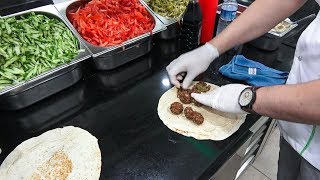 Falafel Sandwich Wraps  Delicious Middle Eastern Street Food in Istanbul [upl. by Aenahs]