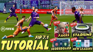 FIFA 16  TUTORIAL INSTALAR MODS  CARAS  STADIUMS  SCOREBOARDS [upl. by Akitan82]