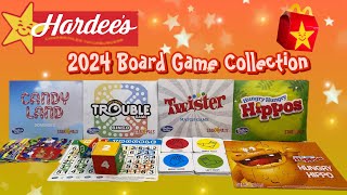 2024 Hardees Board Game Paper Collection Full Set Review  Fast Food Happy Meal [upl. by Rihana266]