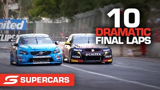 10 dramatic last lap battles from the past decade  Supercars 2022 [upl. by Ecneret931]