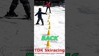 Kid learning to ski in ONE LESSON ONLY [upl. by Funk]