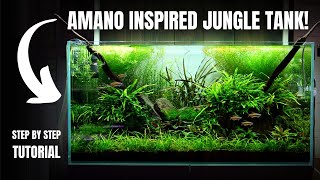 Epic 250l Congo Tetra Jungle Tank Aquascape Tutorial [upl. by Bluefield]