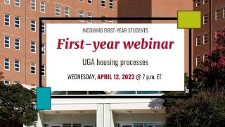 Firstyear student informational webinar April 13 2023 [upl. by Baumbaugh]