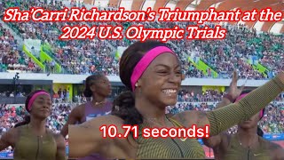 A moment of redemption ShaCarri punched her ticket to the Olympics [upl. by Airotna237]