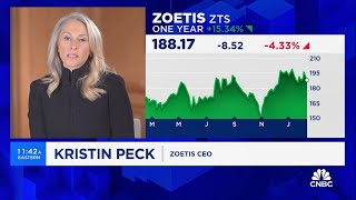 Zoetis CEO Kristin Peck on CNBCs Money Movers Q4 and FY 2023 Financial Results [upl. by Adnilemreh107]