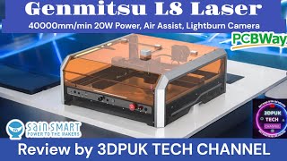 Sainsmart Genmitsu L8 40000mm 20w laser review [upl. by Riem]