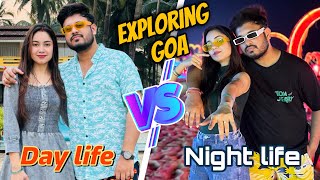 Exploring Goa  Day Life vs Night Life  Nitesh Triya Vlogs [upl. by Notsrik]