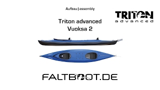 Triton Vuoska 2 advanced Faltboot Aufbau [upl. by Stoddard696]