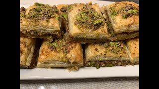 Baklava with Puff Pastry  Baklawa recipe [upl. by Deraj]