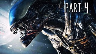 Alien Isolation Walkthrough Gameplay Part 4  Android Monsters PS4 [upl. by Kralc]