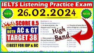 IELTS LISTENING PRACTICE TEST 2024 WITH ANSWERS  26022024 [upl. by Notkcorb]