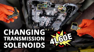 HOW TO Replace All 4L60E Shift Solenoids and Torque Converter Clutch TCC Solenoid Silverado 1500 [upl. by Naihtsirc709]