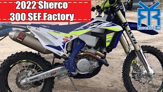 2022 Sherco 300 SEF Factory  First Ride Review  4Stroke OffRoad Motorcycle [upl. by Nsaj]