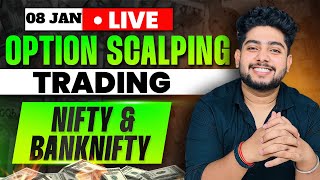 09 January Live Trading  Live Intraday Trading Today  Bank Nifty option trading live Nifty50 [upl. by Auhsohey]