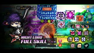 Maplestory M Night Lord Skill Showcase [upl. by Onofredo]