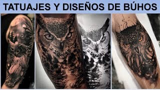 Tatuajes de Búhos Signifiado y los mejores diseños [upl. by Enerod]