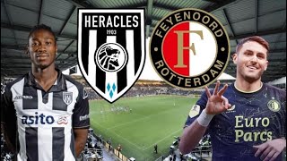 HERACLES ALMELO VS FEYENOORD ROTTERDAM LIVE MET DE VOETBALCOMMENTATOR 808 [upl. by Nhtanhoj]