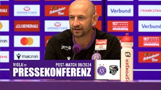 ReLive Pressekonferenz mit Stephan Helm nach Austria Wien  Wolfsberger AC 31 082024 ViolaTV [upl. by Yasdnil]