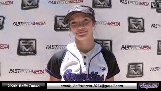 2024 Bella Tonso Catcher and Outfield Softball Skills Video  Ca Grapettes Medina [upl. by Ihtac]