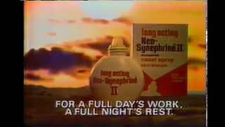 Long Acting NeoSynephrine II Nasal Spray 1980 [upl. by Ofloda595]