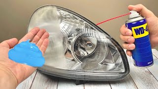 🔥🔥Apply THIS to your foggy headlights and see what happens restore shine to headlights [upl. by Derf]