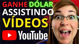 Como Ganhar Dinheiro ASSISTINDO Vídeo do Youtube Renda Extra Online de Casa [upl. by Anibor]