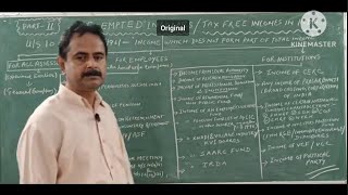 Exempted Incomes For Employees amp Institutions category Part 2 By Dr Ranjan Kumar Bhattacharya [upl. by Haelam72]