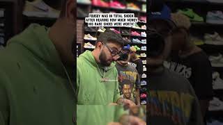 Fousey was in total shock after hearing the value of his rare shoes fousey fouseytube [upl. by Reaht]