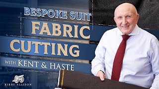 Fabric Cutting  Double Bespoke Commission with Kent amp Haste London [upl. by Akehsal]