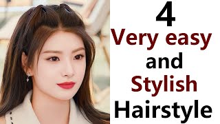 4 best easy amp stylish hairstyle  new hairstyle [upl. by Cathy]