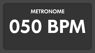 50 BPM  Metronome [upl. by Yhtrod]