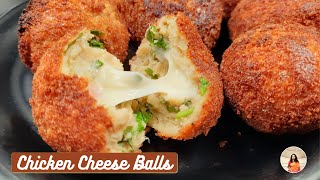 Chicken Cheese Balls  Easy Evening Snacks  Party Snacks Recipe [upl. by Illona]