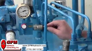 Setting Pump Compensator amp Relief Valve [upl. by Zeculon181]