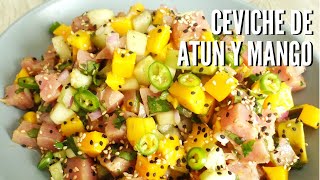 Ceviche de Atún con Mango 🥭 [upl. by Ojybbob]