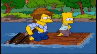 The Simpsons S12E21  Bart as Tom Sawyer with Nelson as Huckleberry Finn  Check Description ⬇️ [upl. by Eelynnhoj]