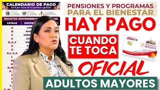 💥 NOVIEMBRE VE A COBRAR TU DEPÓSITO🏃‍♂ADULTOS MAYORES PAGO YA DISPONIBLEA PARTIR DE ESTA FECHA 📆 [upl. by Studner346]