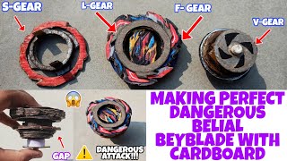 😰I made this bey Perfectly Dangerous  Cardboard Perfect Dangerous Belial beyblade making 💥 [upl. by Danyluk]