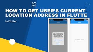 How to Get User’s Current Location Address in Flutter — Geolocator amp Geocoding [upl. by Phyllis]