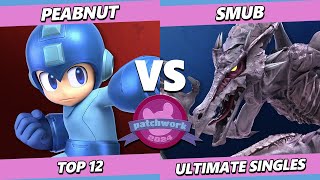 Patchwork 2024  Peabnut Mega Man Vs smub Ridley Smash Ultimate  SSBU [upl. by Adnam245]