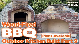 How to build a Wood Fired BBQ  Outdoor Kitchen Build Part 9 DIY Brick Barbeque  Barbecue a Legna [upl. by Saffier665]