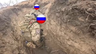 Brutal footage Ukraine paratroopers brutally Overrun Russian troops Trenches [upl. by Kcirdnekal]