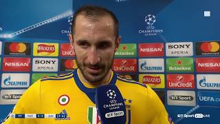 Emotional Giorgio Chiellini dedicates Juventus victory to Davide Astori [upl. by Slavin]