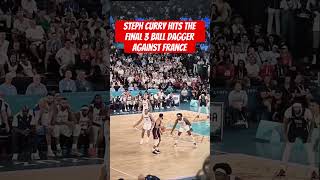 Steph Currys GameWinning 3Point Dagger vs France  Final Seconds Highlight football shorts [upl. by Haslett180]