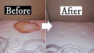 CLEAN WITH ME  Watch stains disappear  Removing urinesweat stains from a mattress [upl. by Charissa]