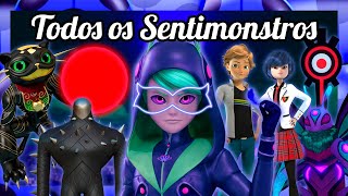 TODOS os SENTIMONSTROS Amokizados de Miraculous 2 [upl. by Oahc]