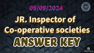 ഇന്ന് 05092024 നടന്ന I JR INSPECTOR OF COOPERATIVE SOCIETIES 6402024 ANSWER KEY IT amp CYBER LAW [upl. by Lindblad]